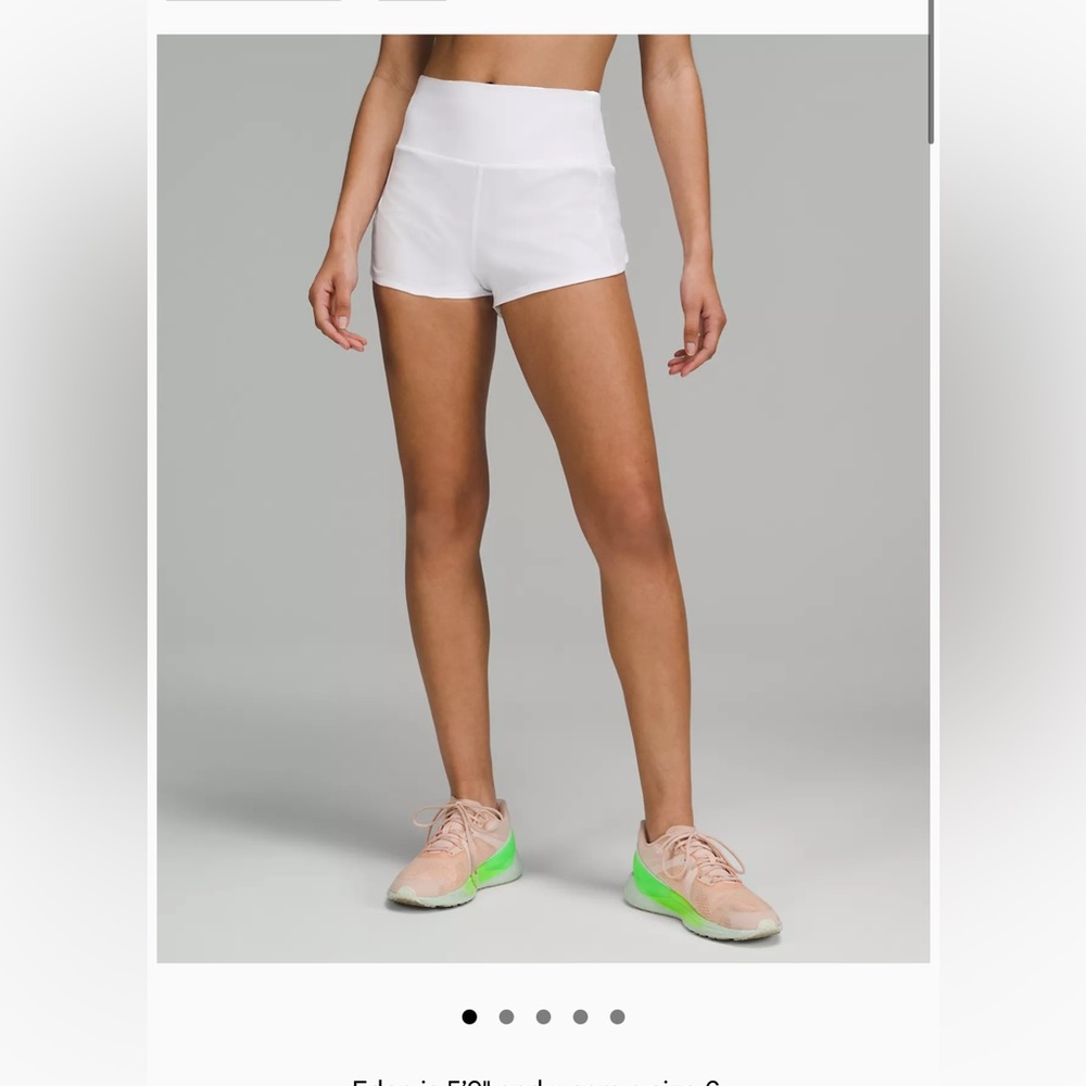 LIKE NEW LULULEMON SPEED-UP HIGH RISE LINED SHORTS 2.5” INSEAM SIZE 4